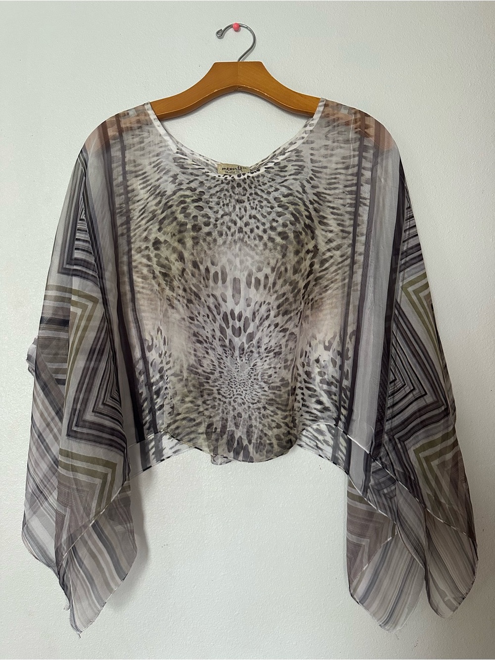 Animal print cover up